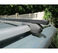 Багажник ЕВРО с секретками со стальными дугами на рейлинги в Уфе