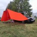 Тент автомобильный "Маркиза Арм" с двумя стенками оранжевого цвета