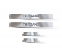 Накладки внутренних порогов (НПС) ПТ Групп для Nissan Terrano 2014-