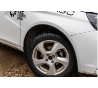 Защитные накладки на арки (АБС) Yuago АртФорм для Lada Vesta SW/ Vesta седан