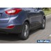 Пороги алюминиевые Rival "Black" для Hyundai IX35 / Kia Sportage 2010-2015