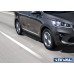 Пороги алюминиевые Rival "Premium-Black" для Kia Sorento Prime 2018-
