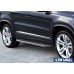 Пороги алюминиевые Rival "Premium" для Volkswagen Tiguan 2007-2017